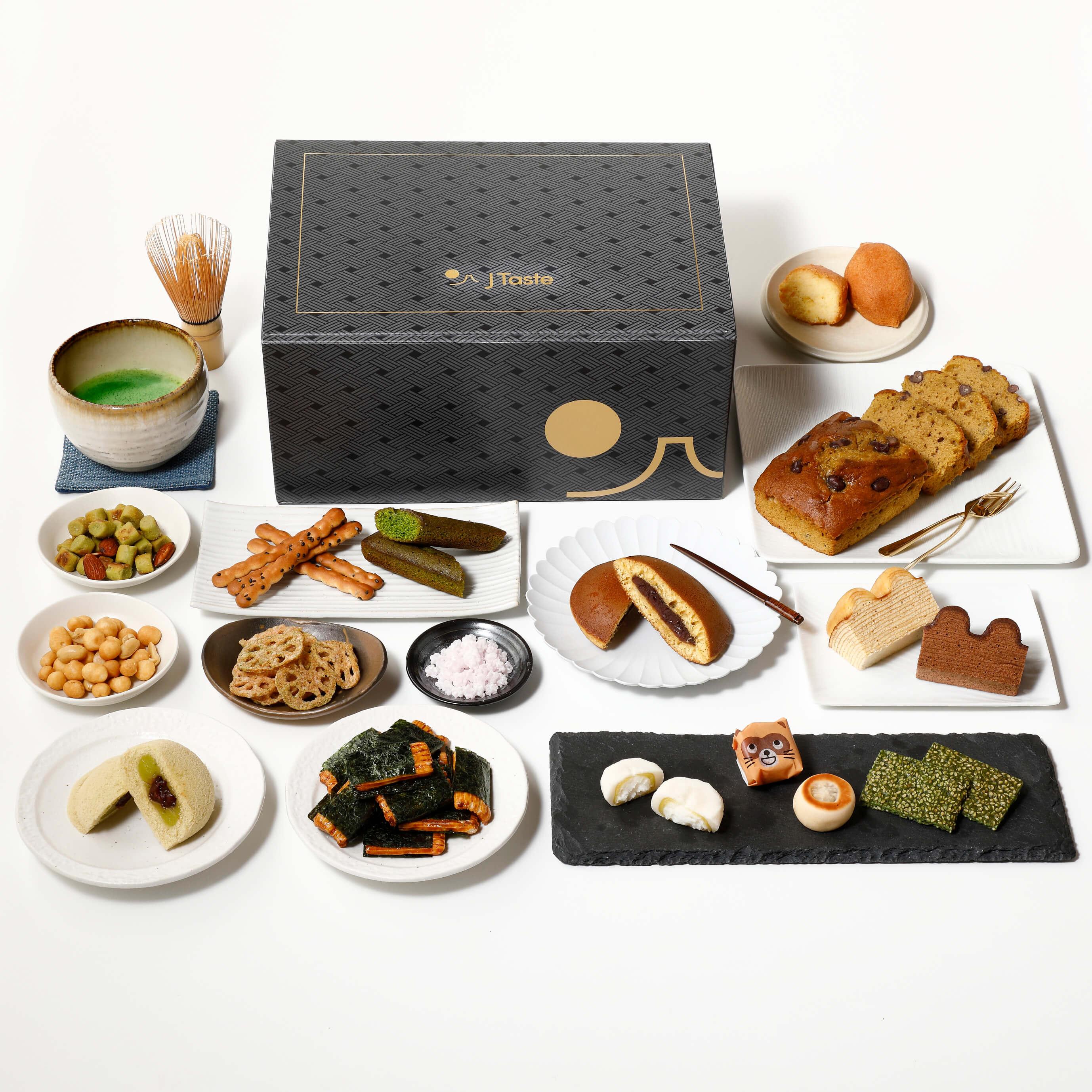 J Taste Premium Curated Japanese Snack Box (20+ Full-Sized Snacks)