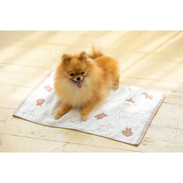 Jogan Pet Cool Mat Cooling Mat for Small Pets Brown 34 x 50 cm