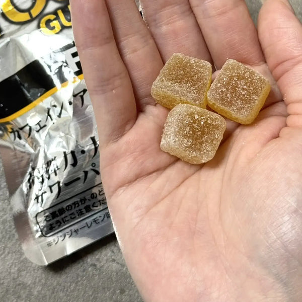 Kabaya Tough Gummy PRO Caffeine Ginger Lemon Flavor 100g (Pack of 6)