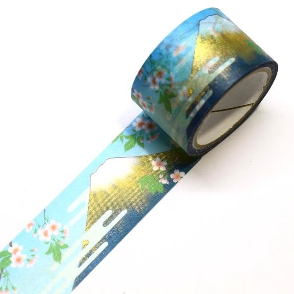Kamiiso Kimono Washi Tape Mount Fuji Pattern Masking Tape