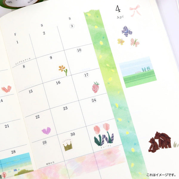 Kamiiso Scrapbook Stickers Birthday & Anniversary Washi Stickers