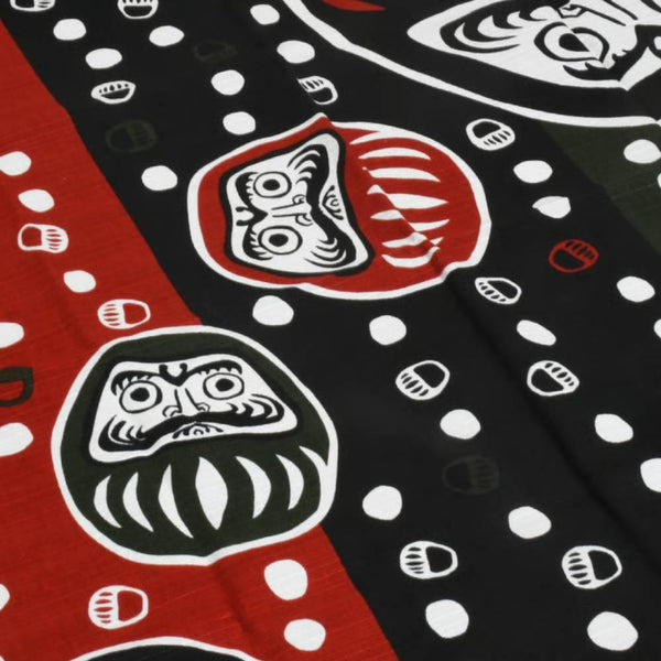 Kenema Furoshiki Nanakorobiyaoki Small Black Cotton Wrapping Cloth 50cm