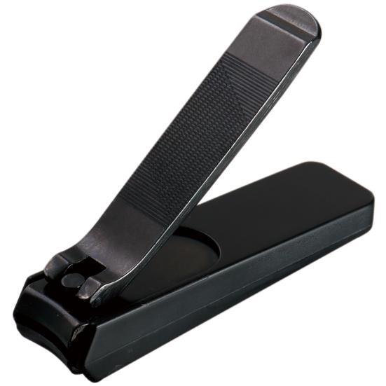 Kiya Nail Clipper Black Steel Classic Nail Cutter Medium