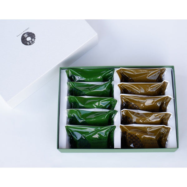 Kiyosen Dacquoise Uji Matcha & Hojicha Wheat-Free Cake Assort 10 ct.