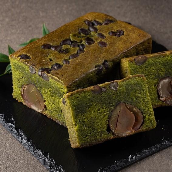 Kiyosen Handmade Uji Matcha Pound Cake With Azuki & Whole Chestnuts 450g