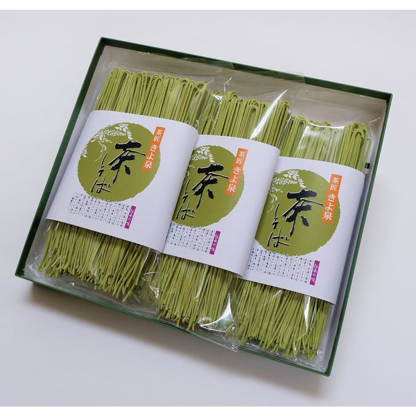 Authentic Uji Matcha Green Tea Soba Noodles Additive-Free 6 Servings