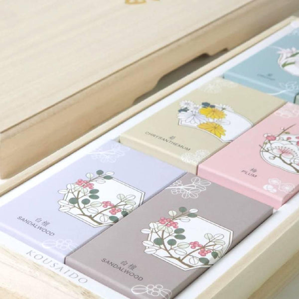 Kousaido 5 Flowers Scent Short Incense Sticks 6-Pack Box