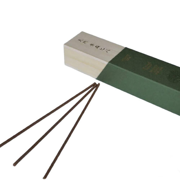 Kousaido All Natural Aomori Hiba Incense in Wooden Box 20 Sticks