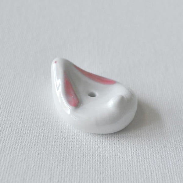 Kousaido Ceramic Incense Burner Rabbit-Shaped Incense Holder & Plate