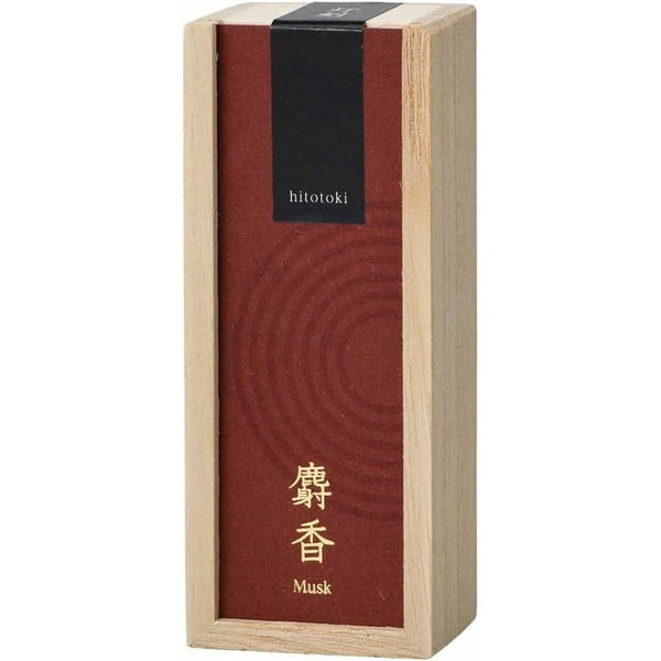 Kousaido Premium Musk Incense in Elegant Wooden Box 15 Sticks