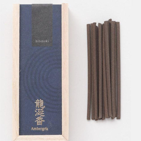 Kousaido Hitotoki Premium Incense Ambergris Scent 15 Sticks