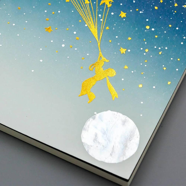 Le Petit Prince Pocket Notebook Foil Stamped Starry Design A6