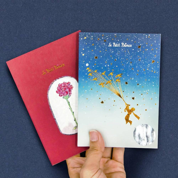 Le Petit Prince Pocket Notebook Foil Stamped Starry Design A6