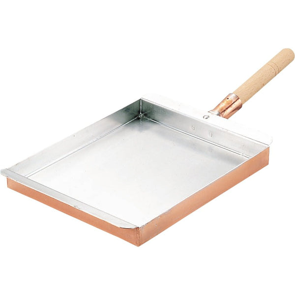 Marushin Copper Tamagoyaki Pan Kansai Type Japanese Omelette Pan 21x25.5cm