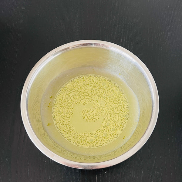 matcha ice cream mixture