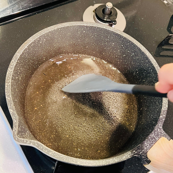 heating the kanten mixture