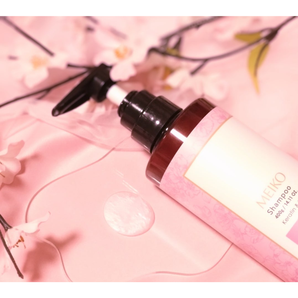Meiko Sakura Cherry Blossom Shampoo & Conditioner Set for Damaged Hair
