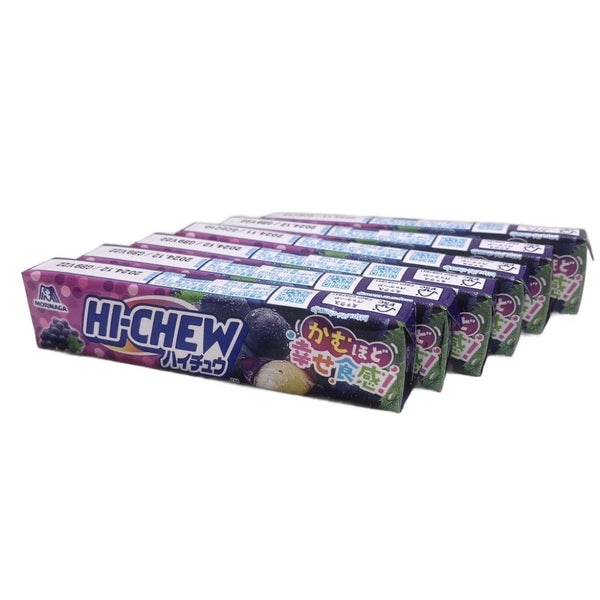 Hi-Chew Japanese Soft Candy Grape Flavor 12 Pieces (Pack of 6)