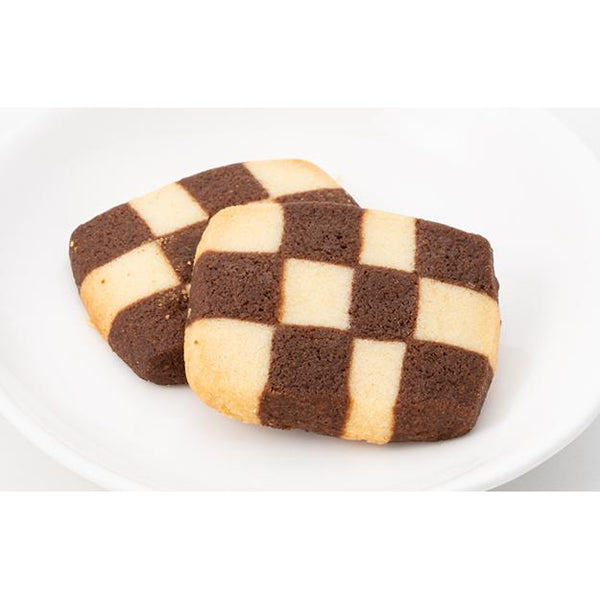 Mr. Ito Confetti Crumbly Cocoa and Butter Cookies Chequer Pattern 8ct.