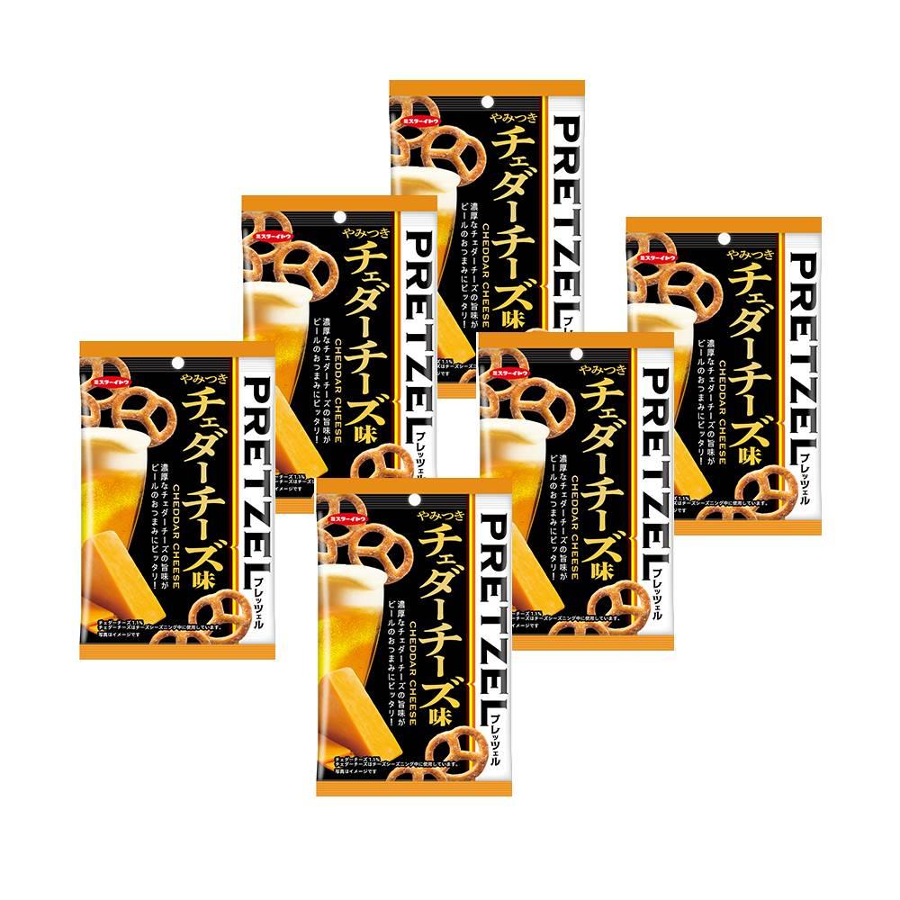 Mr. Ito Whole Wheat Baked Pretzels Cheddar Cheese Flavor (Pack of 6)