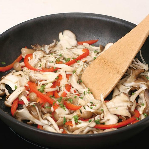 Natural Bamboo Kitchen Turner Japanese Wooden Spatula 300mm