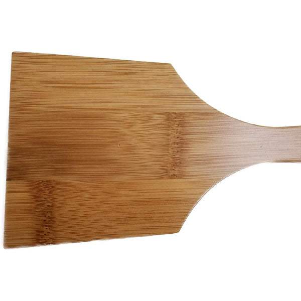 Oyanagi Natural Soot Bamboo Spatula Wide Bamboo Kitchen Turner 28cm