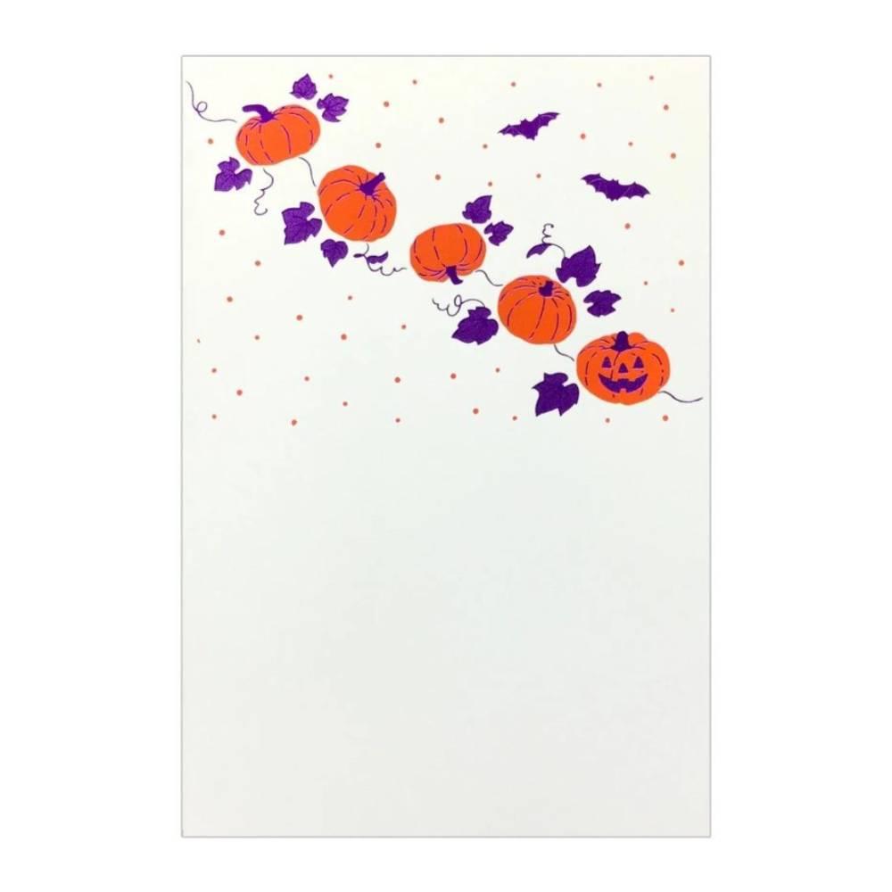 October Seasonal Foil Stamped Postcard Halloween Design