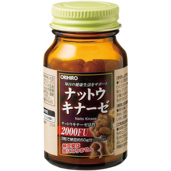 Orihiro Nattokinase Natto Supplement 60 Capsules (For 20 Days)