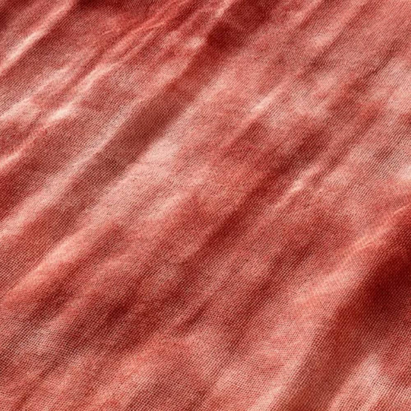Orim Fukiya Bengara Hand Dyed Cotton Scarf Sunset Red