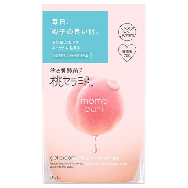 Momopuri Moisture Barrier Gel Cream Peach Ceramide Moisturizer 80g