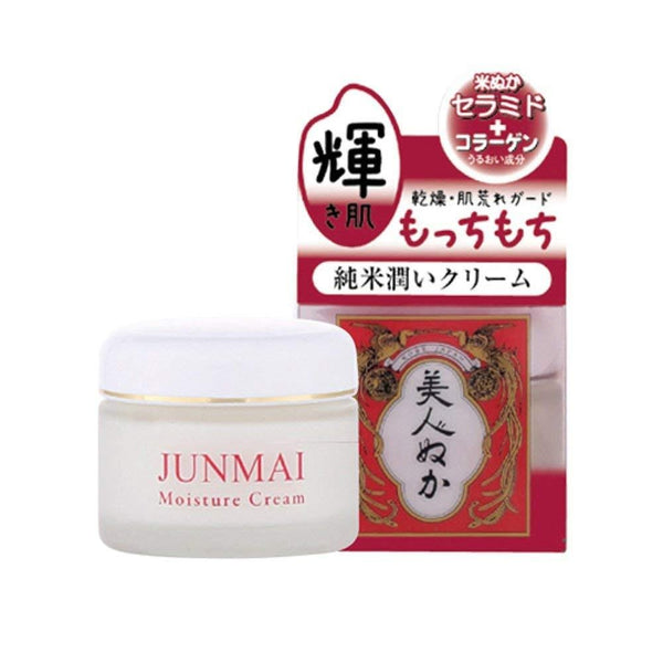 Bijin Nuka Junmai Rice Bran Moisturizing Face Cream Fragrance-Free 43g