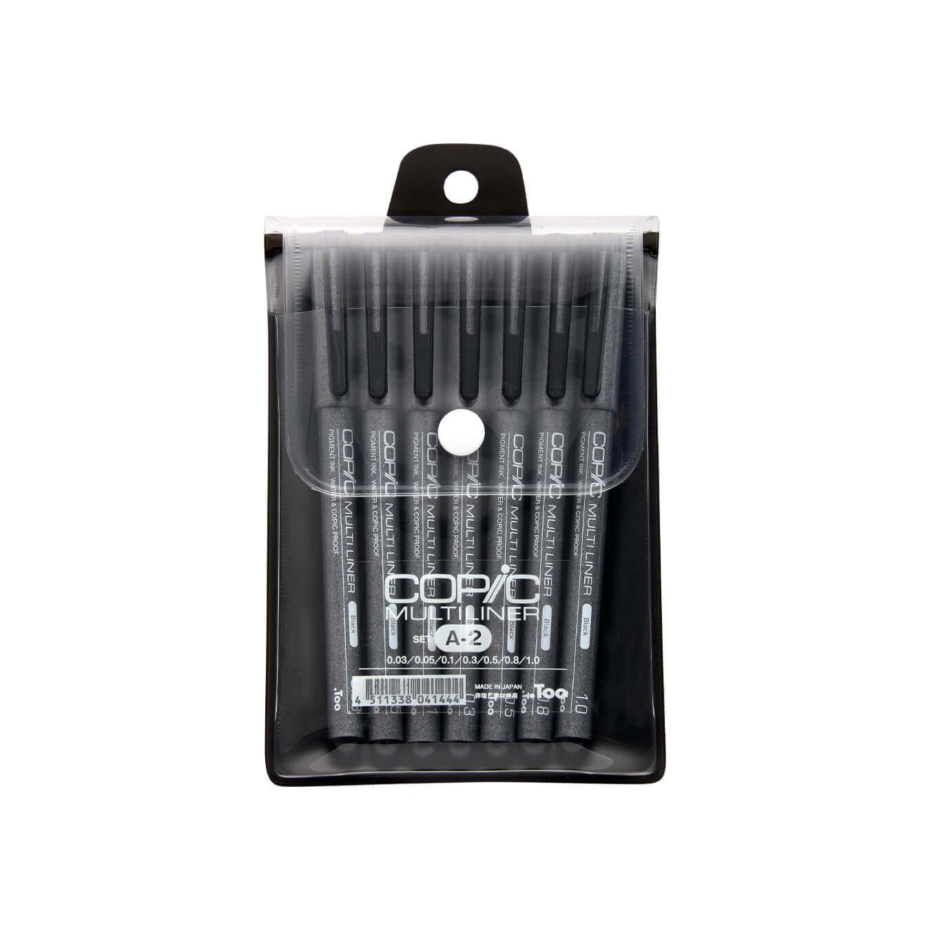 Copic Multiliner Marker Set Black Fine Line Precision Drawing 7 Pens