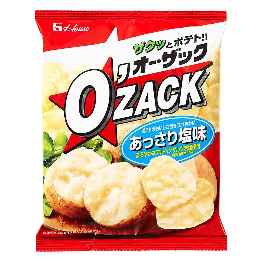 House Foods O'zack Lightly Salted Seaweed Potato Chips 55g (Pack of 3)