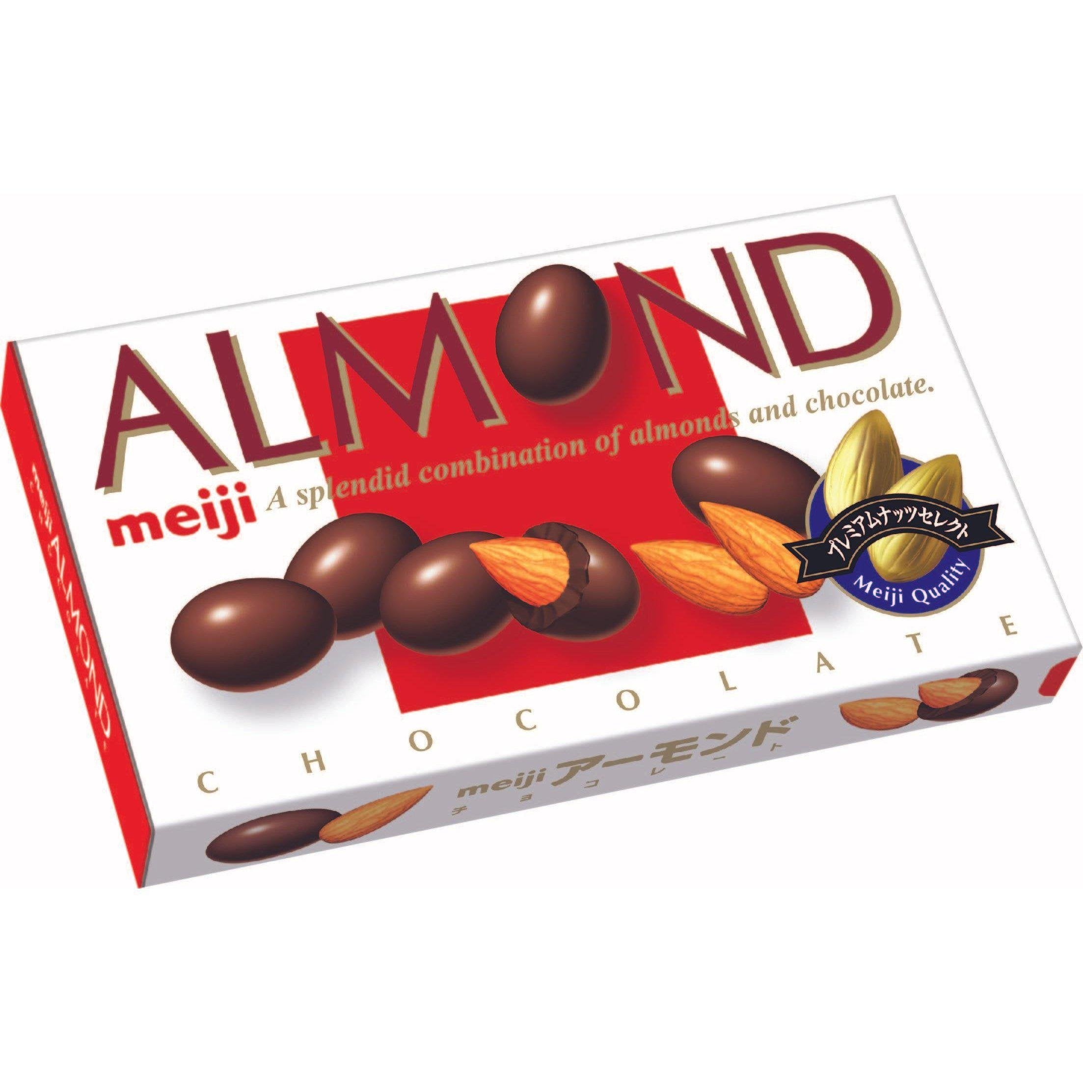 Meiji Almond Chocolate Snack Rich Milk Chocolate with Almonds 79g