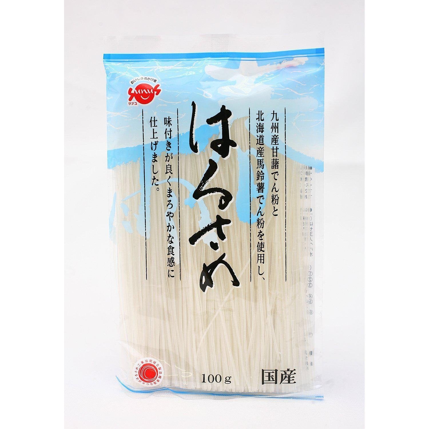Sunus Harusame Japanese Glass Noodles Gluten-Free 100g