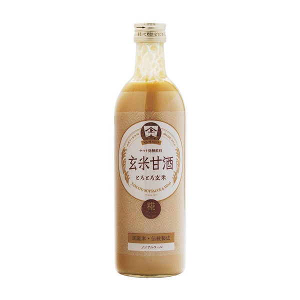 Yamato Genmai Brown Rice Amazake Sugar-Free Non-Alcoholic Drink 490ml