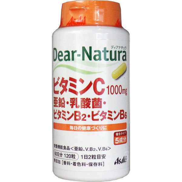 Asahi Dear Natura Multivitamin with Vitamin C and Zink 120 Tablets (for 60 Days)
