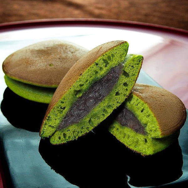 Chayudo Uji Matcha Japanese Dorayaki Red Bean Pancake Snack 4 Pieces