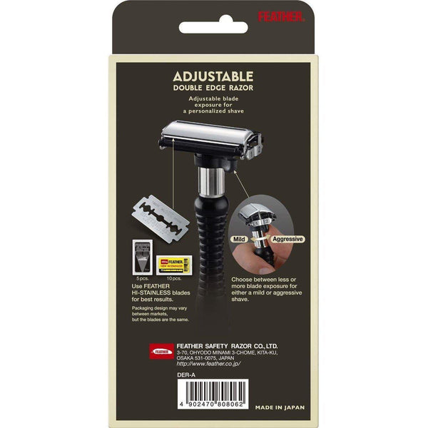 Feather Butterfly Adjustable Double Edge DER-A Safety Razor