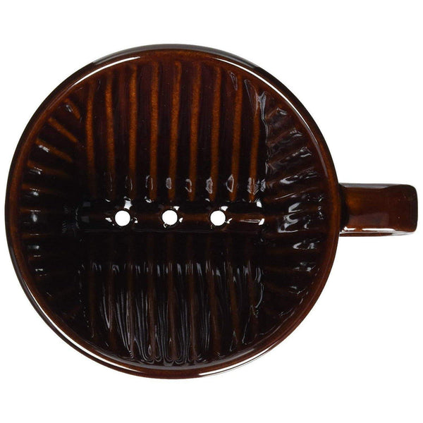 Kalita Ceramic Coffee Dripper 101 Brown Pour-Over Coffee Filter