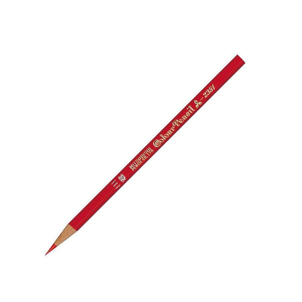 uni Mitsubishi Colored Pencils Vermilion Color 12 Pieces