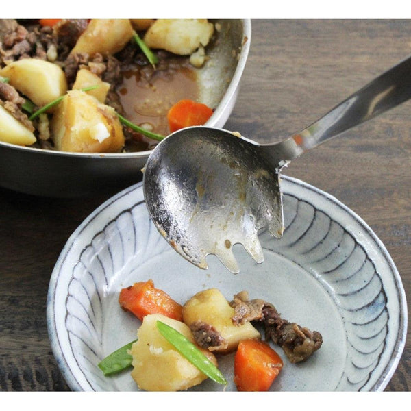 Sori Yanagi Stainless Steel Fork Ladle Dishwasher Safe 298mm