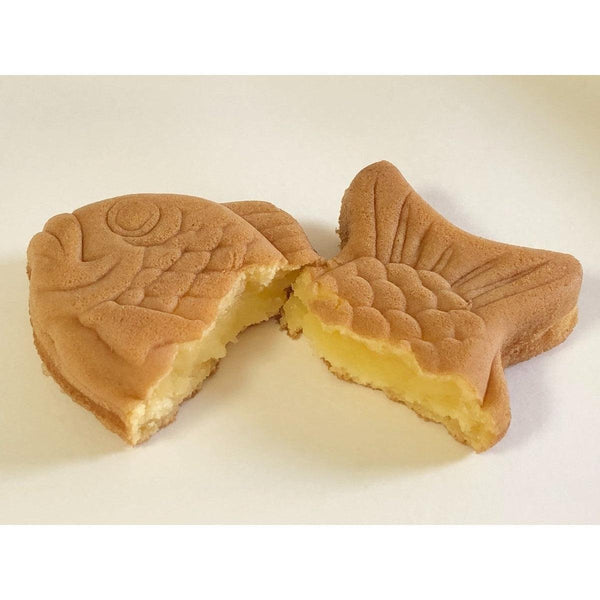 Tada Seika Taiyaki Custard Cream Filled Waffle Snack 10 Pieces