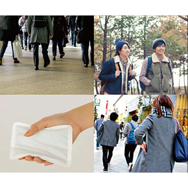 Kiribai Kairo Hand Warmer Heat Pads for Winter 10 Pieces