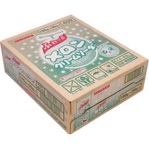 Sangaria Marofuwa Melon Cream Soda Drink 190g (Box of 30 Cans)