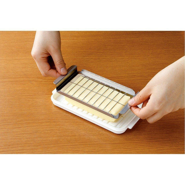 Skater Butter Dish with Cutter for Easy Slicing & Portioning BTG2DX
