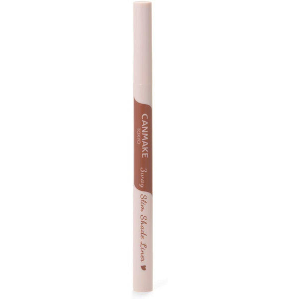 Canmake 3 Way Slim Shade Liner Eyebrow Pencil 01 Natural Brown