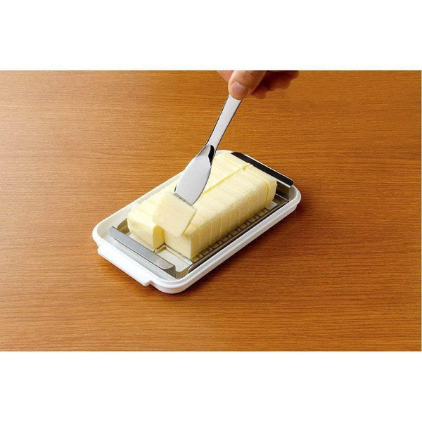 Skater Butter Dish with Cutter for Easy Slicing & Portioning BTG2DX