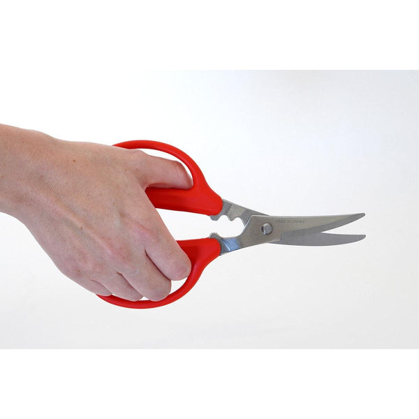 Toribe Scissors Crab Chopping Red Kitchen Shears