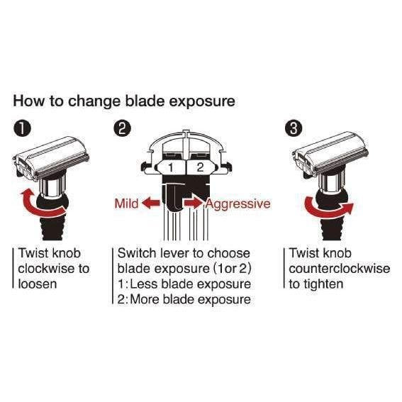 Feather Butterfly Adjustable Double Edge DER-A Safety Razor